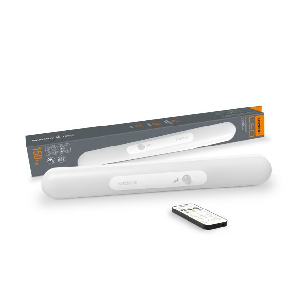 Акумуляторний LED світильник з датчиком руху та пультом ДУ VIDEX VL-NL013W-SR