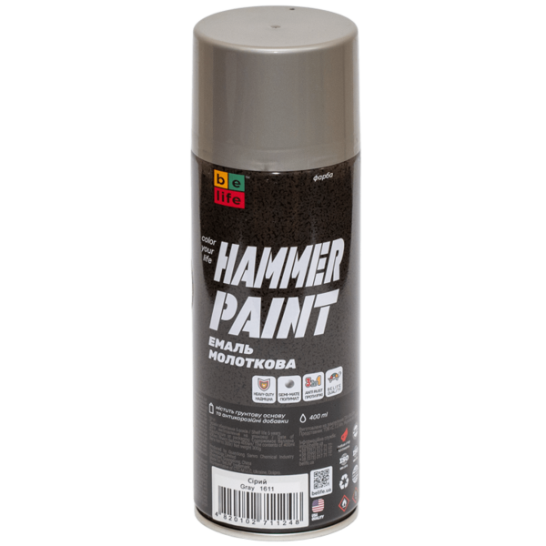 Фарба молоткова Belife Hammer Paint графіт