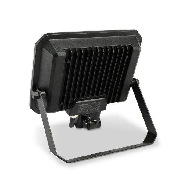 Прожектор LED VIDEX F3 50W 5000K з датчиком руху 220V Black (VLE-F3-0505B-S)