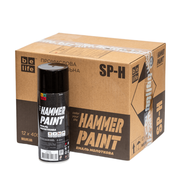 Фарба молоткова Belife Hammer Paint чорна