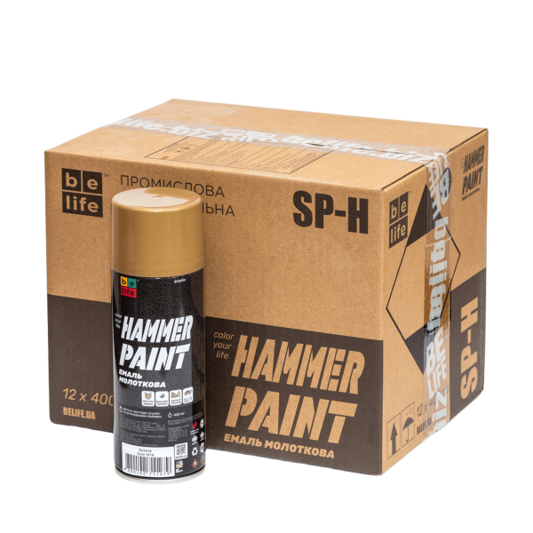 Краска молотковая Belife Hammer Paint золото