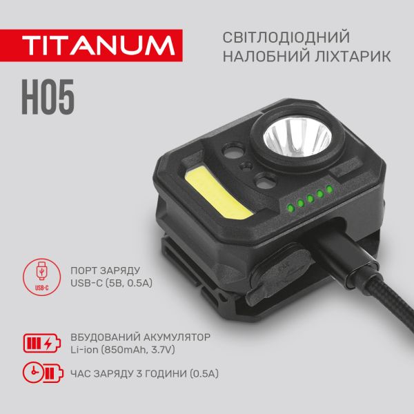 Ліхтарик налобний Police BL-611-1LM+2COB