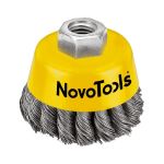 Щітка торцева плет. сталь / 75 мм/ NOVO TOOLS