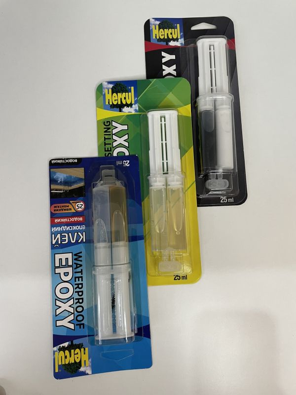 Клей епоксидний Hercul WATERPROOF водостійкий /25 мл/