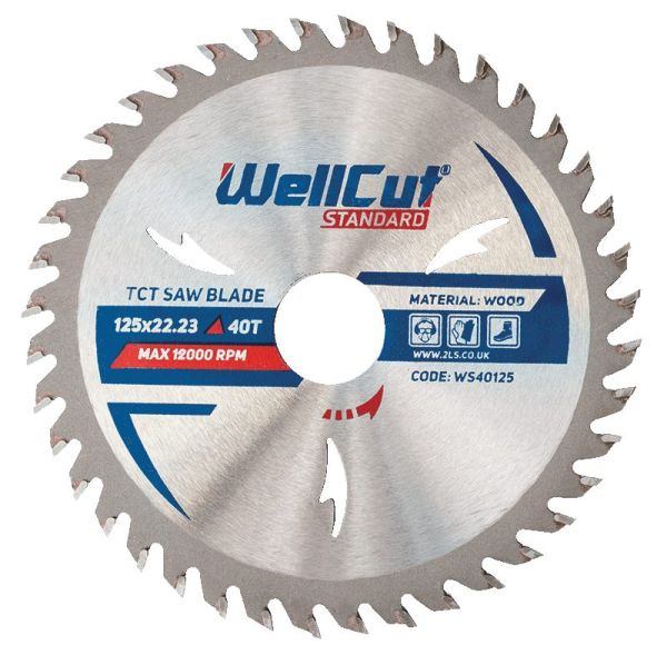 Диск пильний WellCut /125*22.23/ 40T